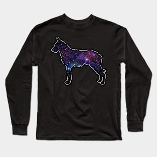 Galaxy Belgian Laekenois Silhouette Long Sleeve T-Shirt